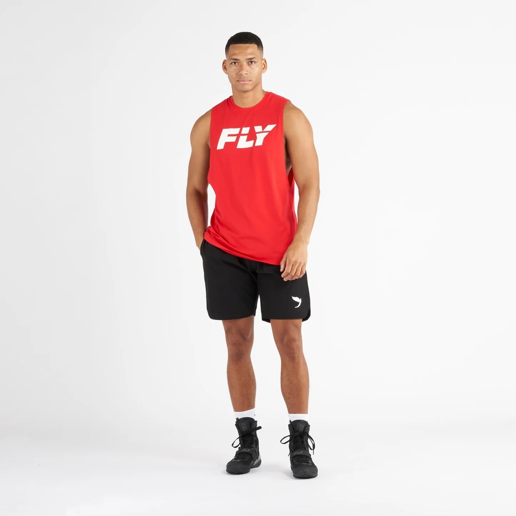 Fly Tank Top Big Logo, Rot 4