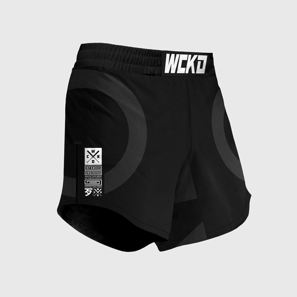 Wicked One Fight Shorts Element Kruz, Schwarz 4