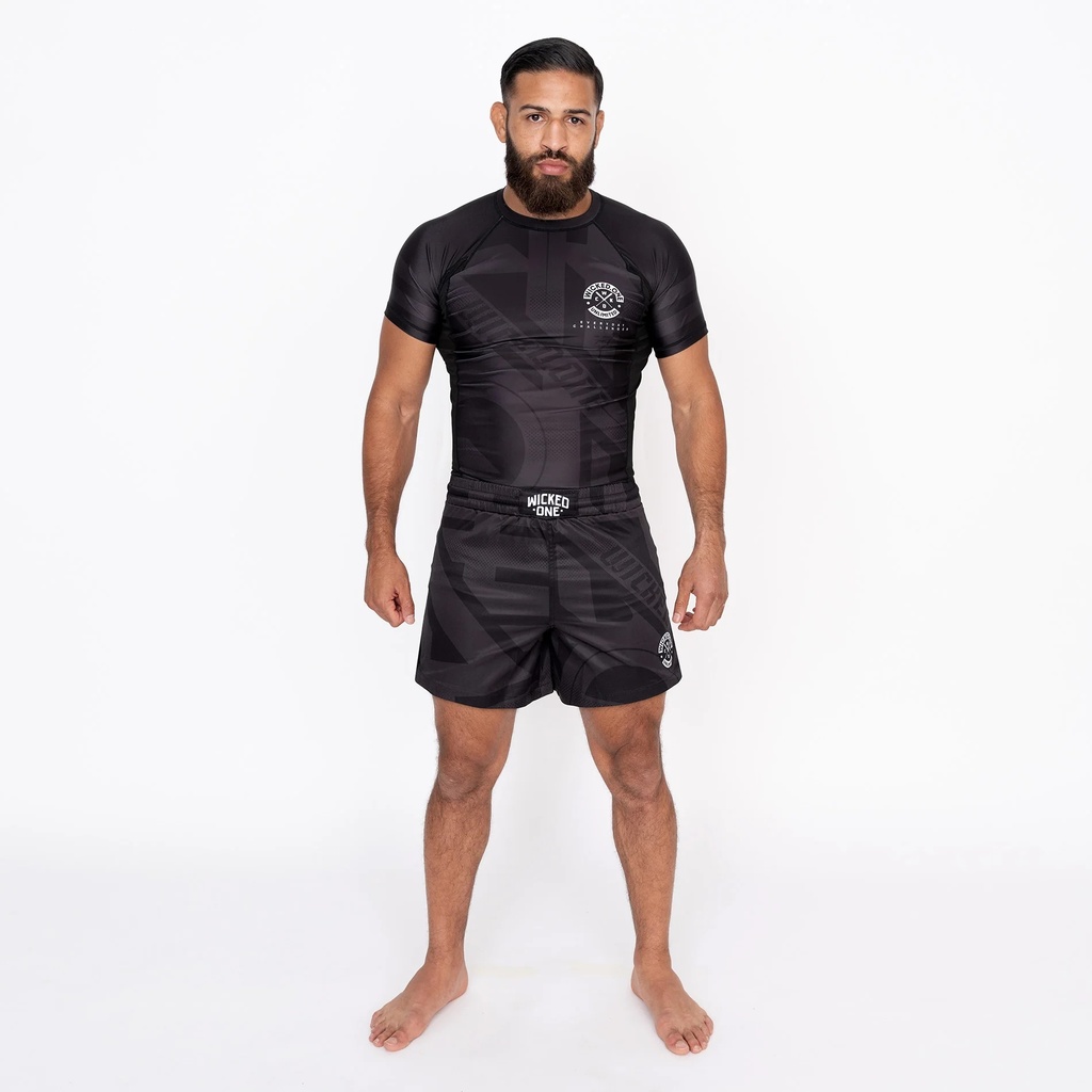 Wicked One Fight Shorts Element Outsiderz, Schwarz 3