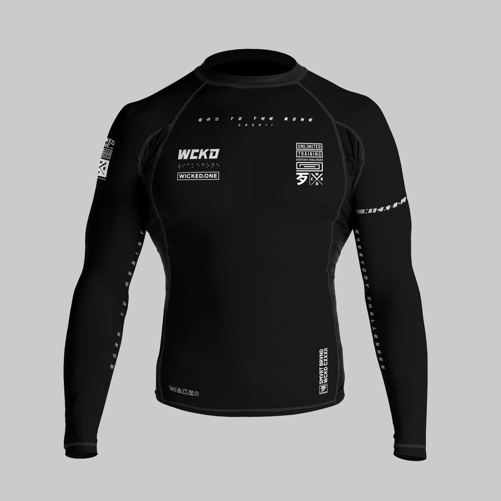 Wicked One Rash Guard Track, Schwarz 6