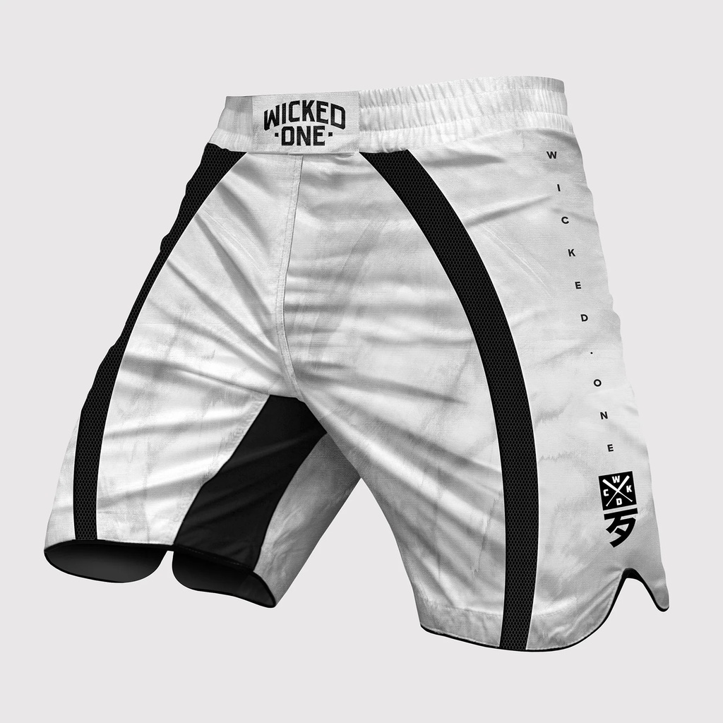 Wicked One Fight Shorts Eager Contest, Weiß 6