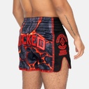 Wicked One Muay Thai Shorts Magma, Schwarz-Rot 3