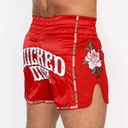 Wicked One Muay Thai Shorts Bandido, Rot 5