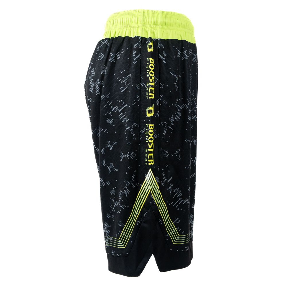 Booster Fight Shorts Urban Long Style, Schwarz-Gelb 5