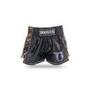 Booster Muay Thai Shorts Combat Kids, Schwarz-Gold 2