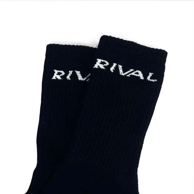 Rival Socken Crew 3-er Pack, Schwarz 2