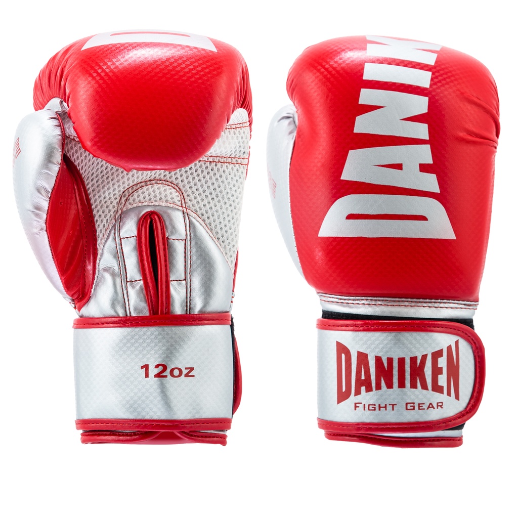 Daniken Boxhandschuhe Eclipse, Rot-Silber