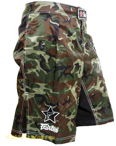 Fairtex Fight Shorts AB7 Nylon Camo, Grün-Braun 4