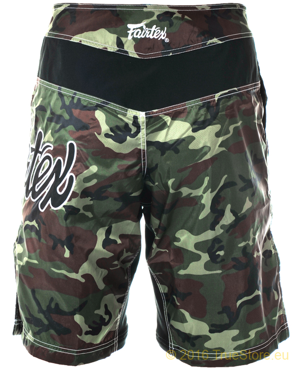 Fairtex Fight Shorts AB7 Nylon Camo, Grün-Braun 5