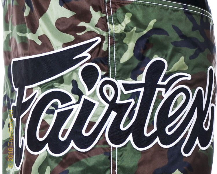 Fairtex Fight Shorts AB7 Nylon Camo, Grün-Braun 6