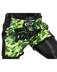 Fairtex Muay Thai Shorts BS1710, Camo-Grün 2