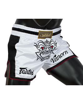 Fairtex Muay Thai Shorts BS1712 Varnon, Weiß 2