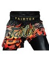 Fairtex Muay Thai Shorts BS1921 Volcano, Schwarz-Rot 4