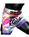 Fairtex Muay Thai Shorts BS1933 World Music, Weiß 2