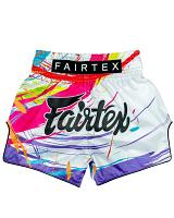 Fairtex Muay Thai Shorts BS1933 World Music, Weiß 4