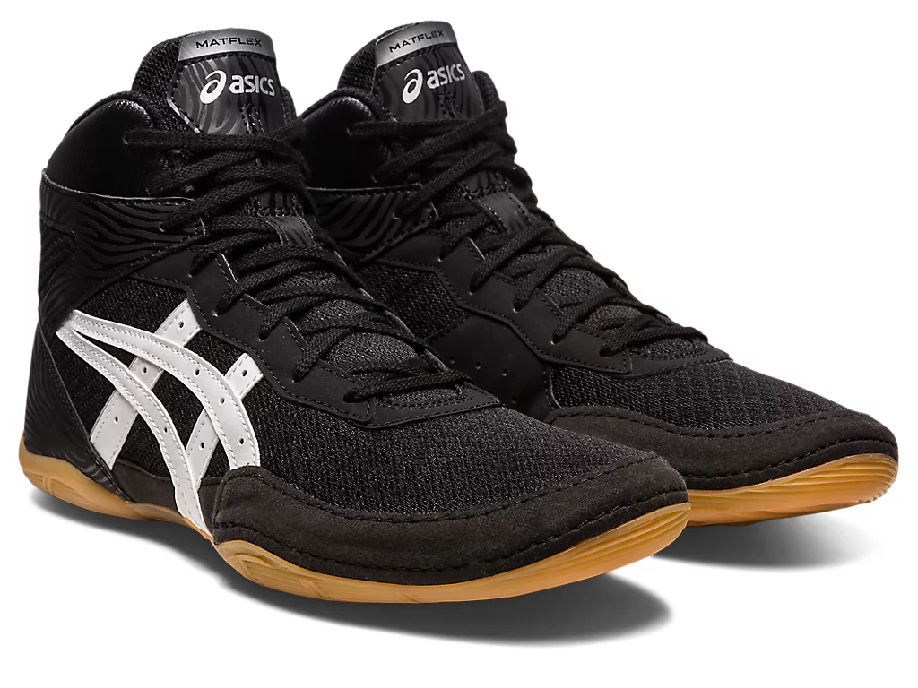 asics Ringerschuhe Matflex 7 GS Kids, Schwarz-Weiß 8