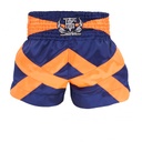 Top King Muay Thai Shorts TKTBS-242, Blau-Orange 4