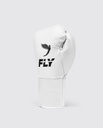 Fly Boxhandschuhe Kyo Pro-Fight mit Schnürung, Weiß 2