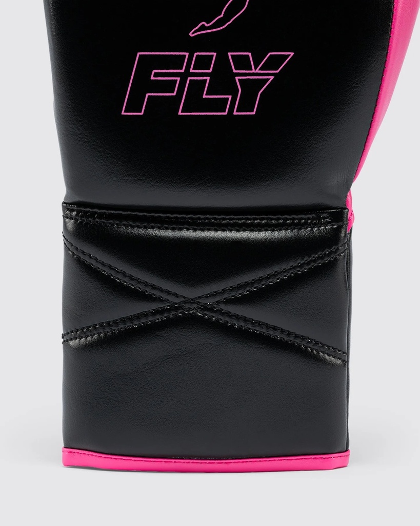 Fly Boxhandschuhe Superlace X, Schwarz-Pink 6