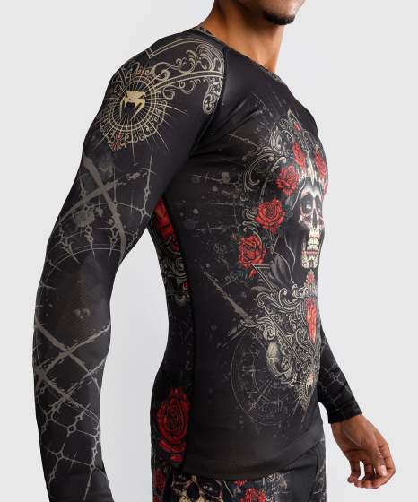 Venum Rash Guard Santa Muerte 5.0, Schwarz 6