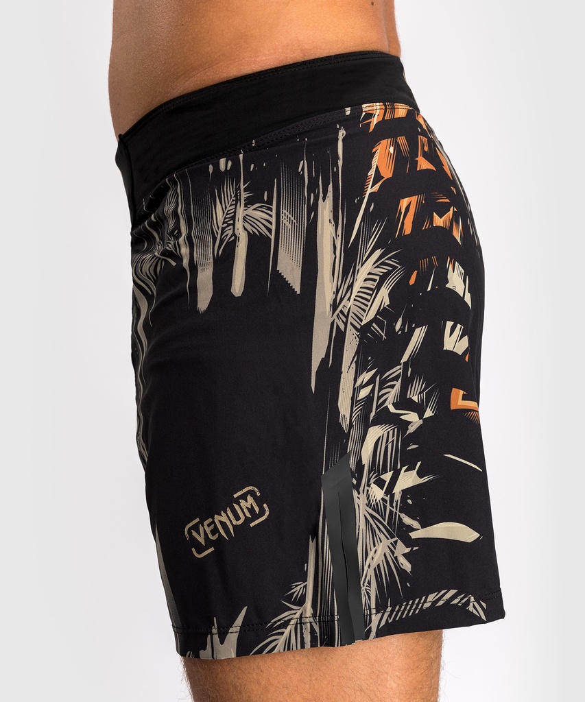 Venum Fight Shorts Tiger, Schwarz-Orange 5