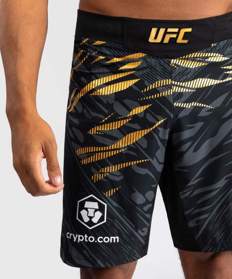 Venum Fight Shorts UFC Fusion Authentic Fight Night Long Fit Champion, Schwarz-Gold 4