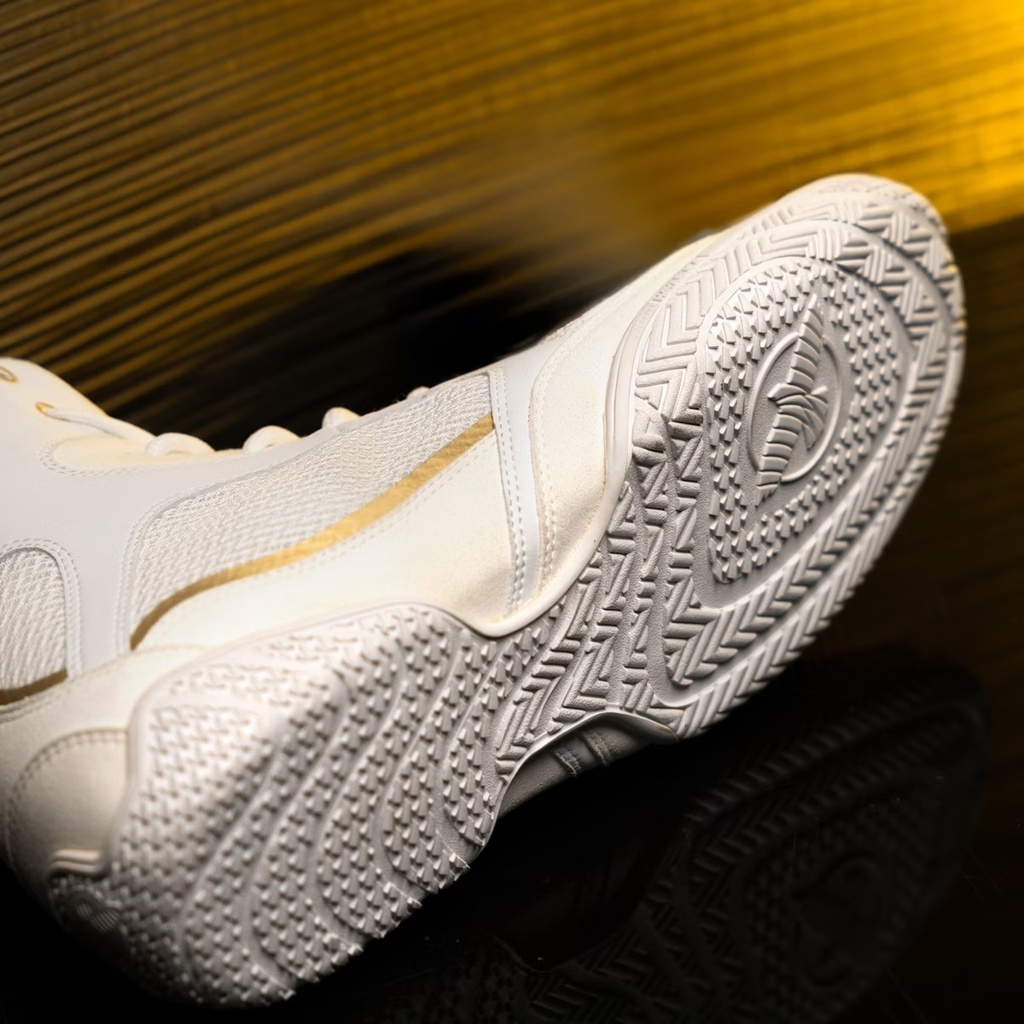 Hayabusa Boxschuhe Mayweather Champ, Weiß-Gold 5