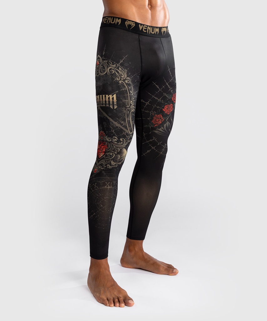 Venum Compression Pants Santa Muarte 5.0, Schwarz 5