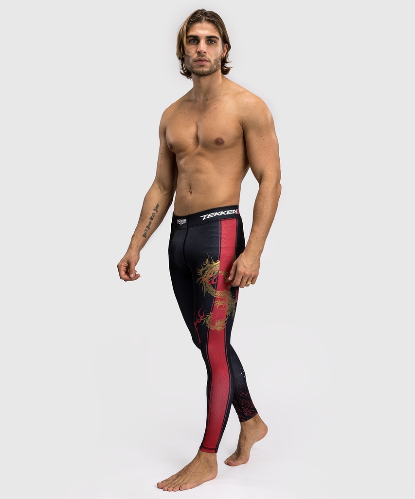 Venum Compression Pants X Tekken 8 Marshall Low, Schwarz-Rot 3