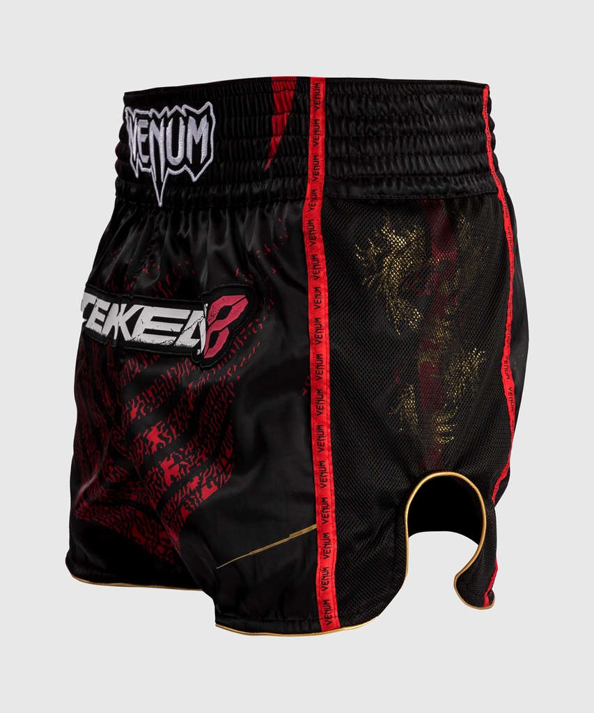 Venum Muay Thai Shorts X Tekken 8 Marshall Low, Schwarz-Rot 3