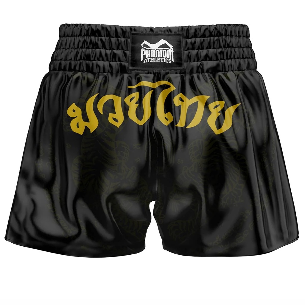 Phantom Fight Shorts Fusion Muay Thai, Schwarz-Gold 2