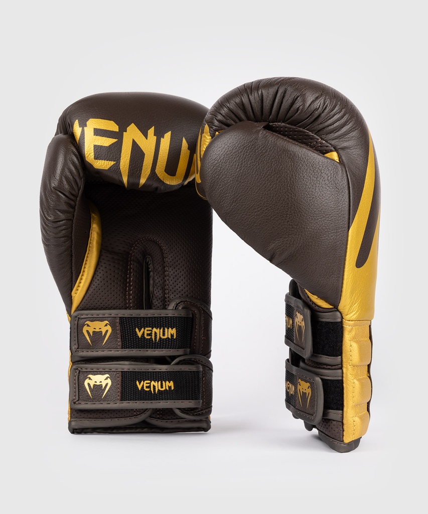 Venum Boxhandschuhe Reverso, Chocolate-Gold 2