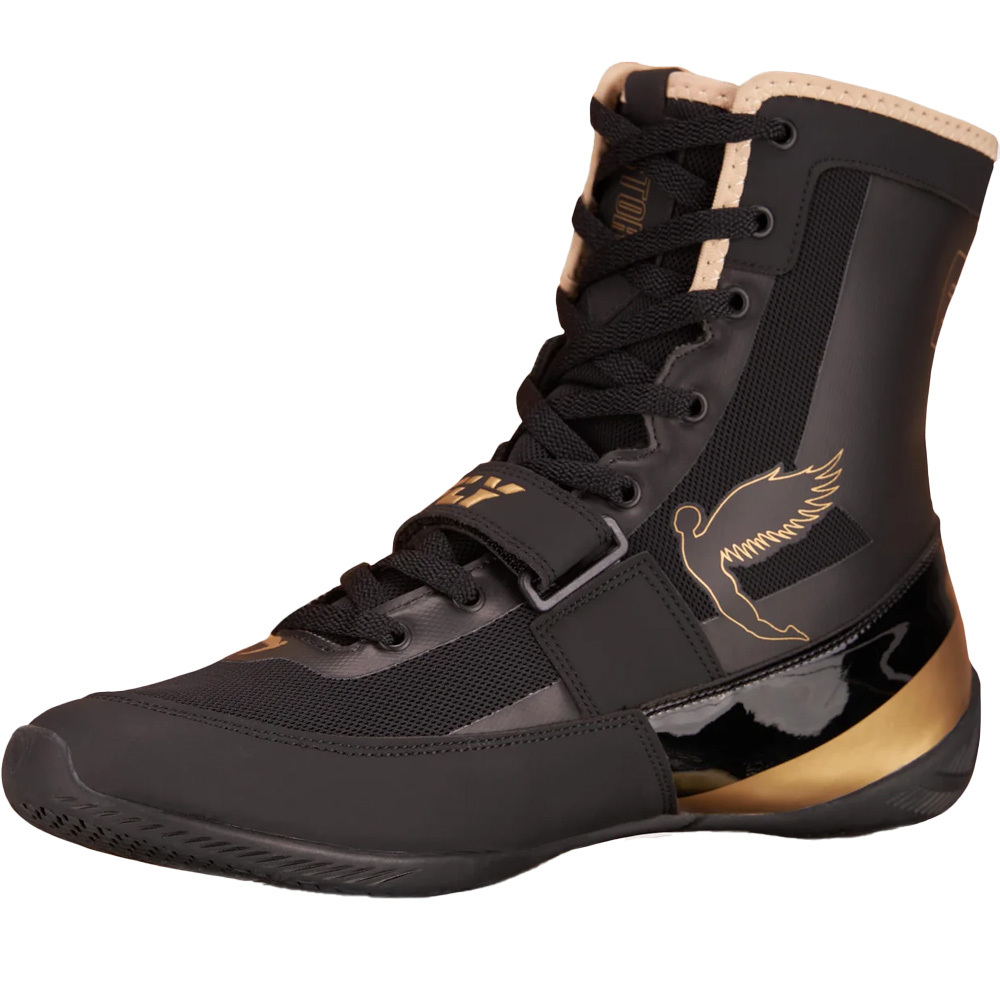 Fly Boxschuhe Storm, Schwarz-Gold 2