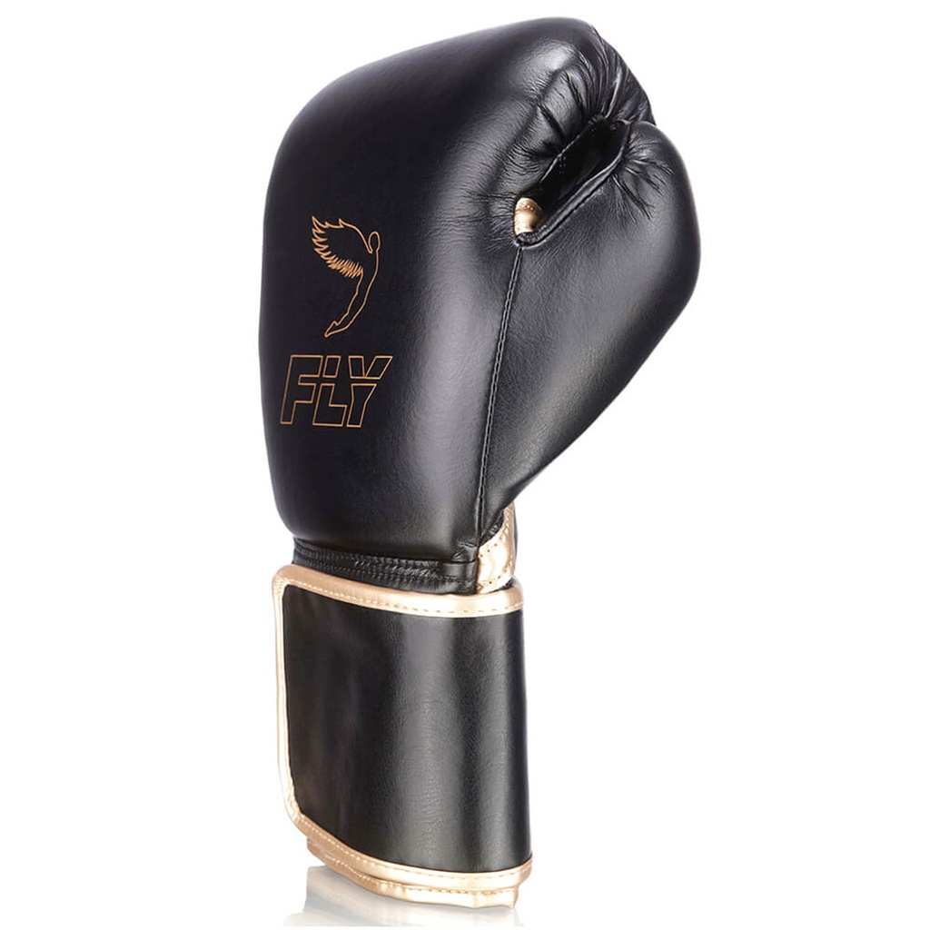 Fly Boxhandschuhe Superloop X, Schwarz-Gold 2