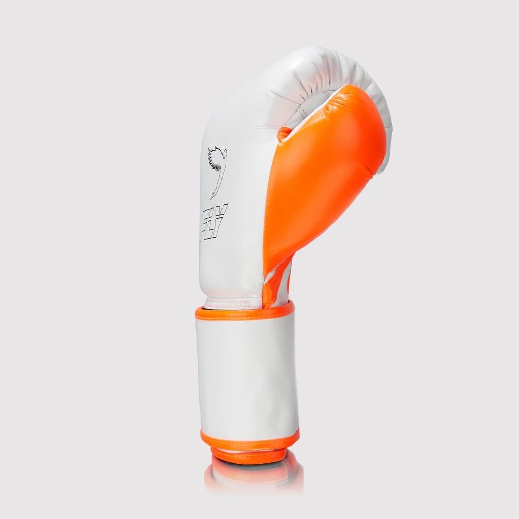 Fly Boxhandschuhe Superloop X, Weiß-Orange 3