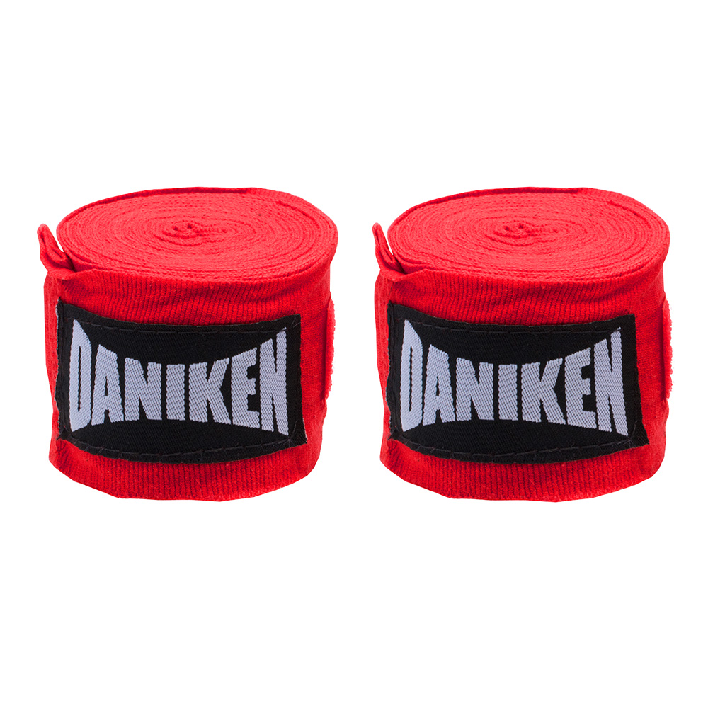 Daniken Hand Wraps 3.5m Semi-Elastic, Red