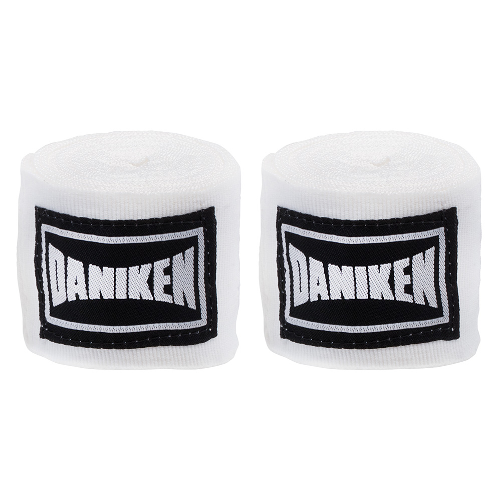 Daniken Hand Wraps 4.5m Semi-Elastic, White