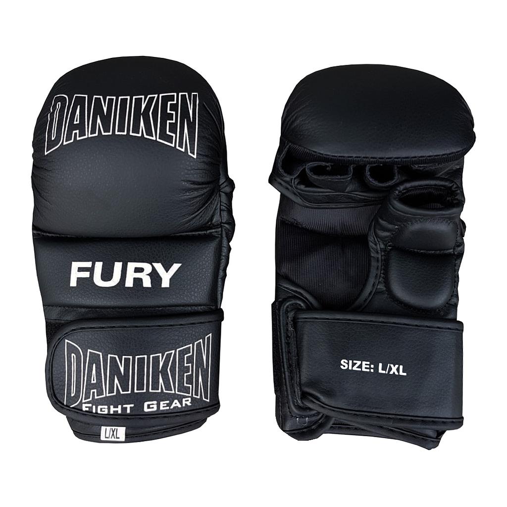 Daniken MMA Handschuhe Sparring Fury, Schwarz