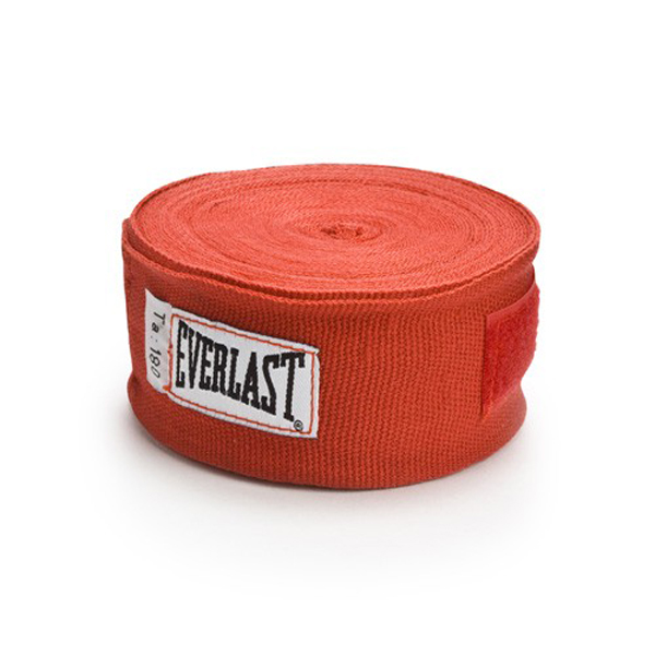 Everlast Boxbandagen 4,5m Halbelastisch, Rot