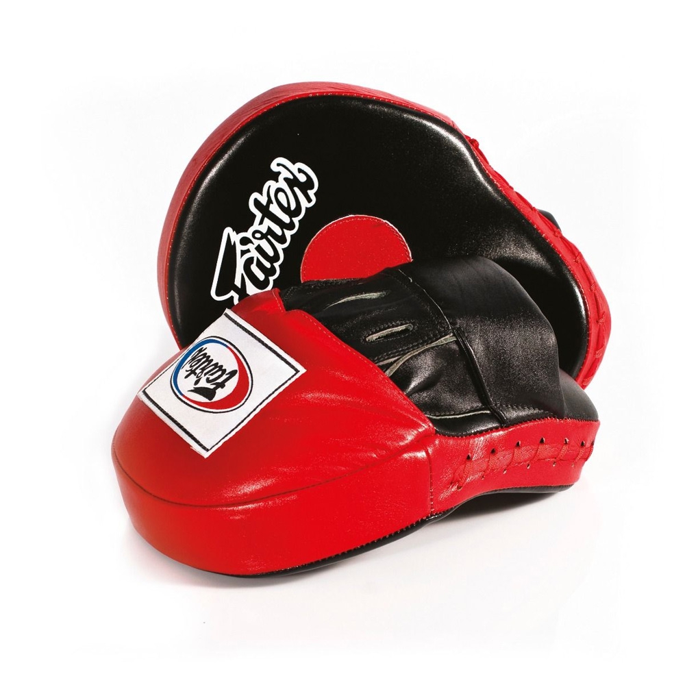 Fairtex Boxpratzen Ultimate Contoured FMV9, Rot-Schwarz