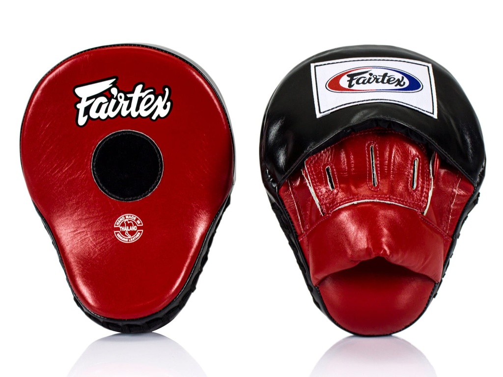 Fairtex Punch Mitts Ultimate Contoured FMV9, Black-Red