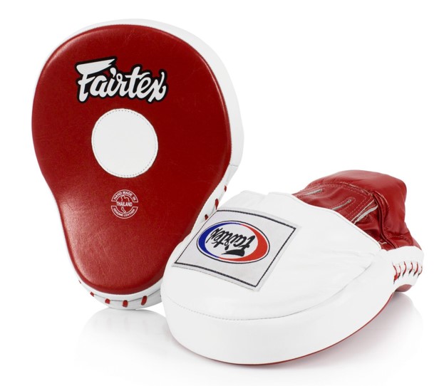 Fairtex Boxpratzen Ultimate Contoured FMV9, Rot-Weiß