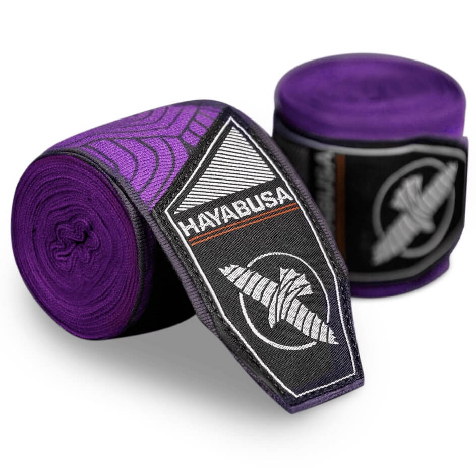 Hayabusa Boxbandagen Perfect Stretch Purple Lotus 4,5m halbelastisch, Violett