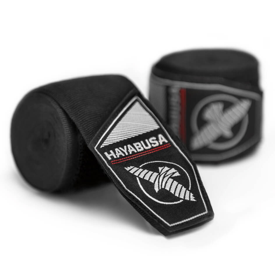 Hayabusa Hand Wraps Perfect Stretch 4.5m Semi-Elastic, Black