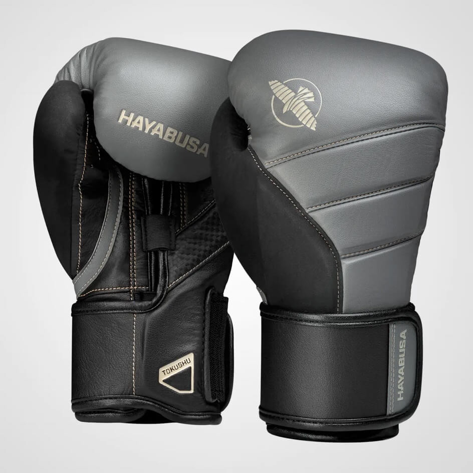 Hayabusa Boxhandschuhe T3, Grau-Schwarz