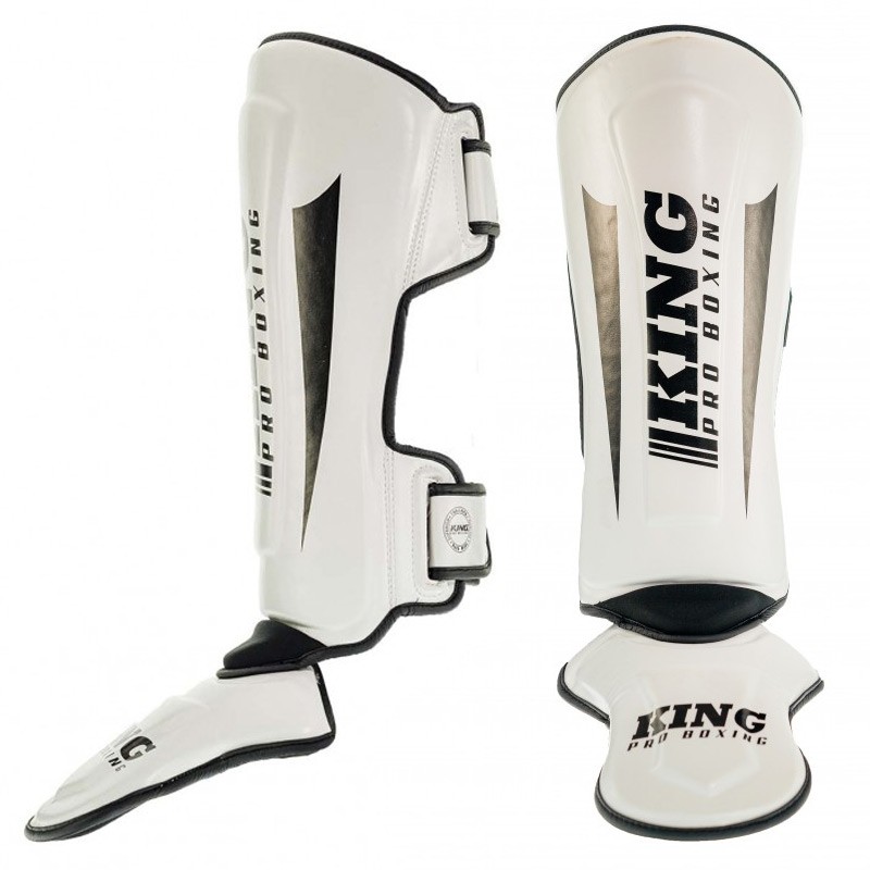 King Pro Boxing Shin Guards Revo, White