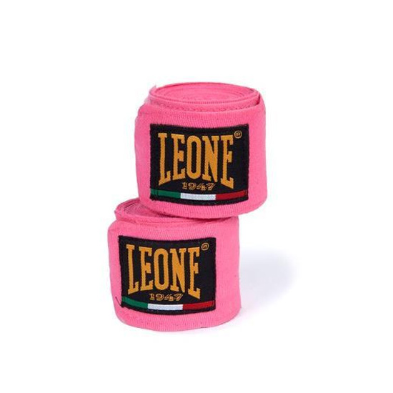 Leone Boxbandage 2,5m Halbelastisch, Pink