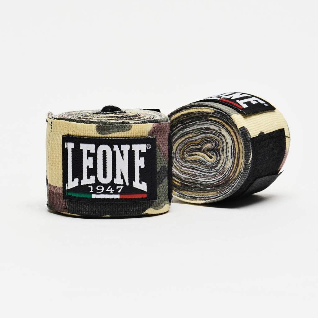 Leone Hand Wrap 3.5m Semi-Elastic, Camo-Green