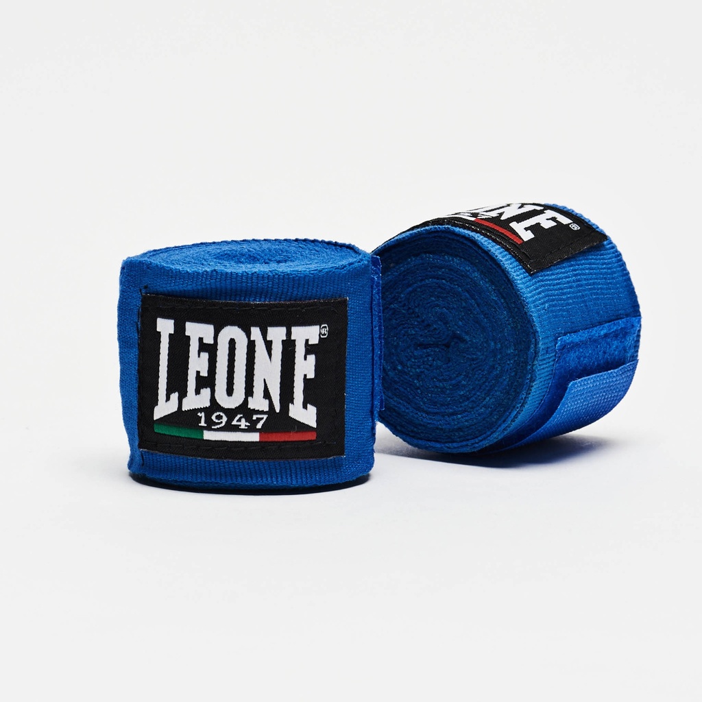 Leone Boxbandage 3,5m Halbelastisch, Blau