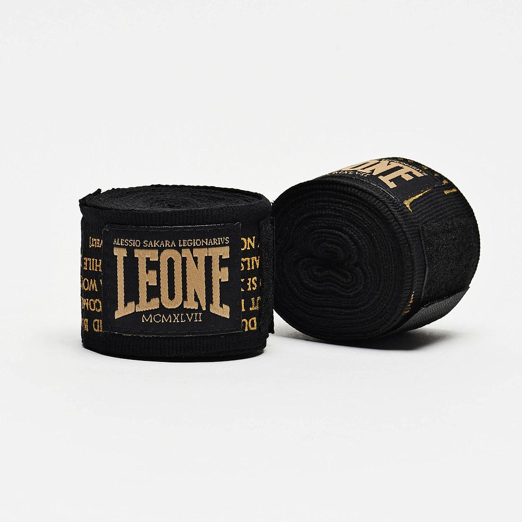 Leone Hand Wrap Legionarius 3.5m Semi-Elastic, Black-Gold